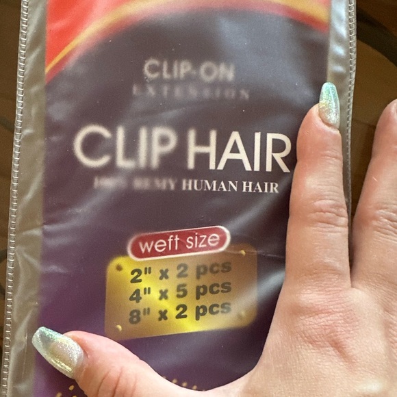 9 Piece Remy Human Hair Extensions CO: 99J - Picture 6 of 7